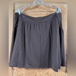 Garnet Hill Dark Brown A-Line Mini Skirt